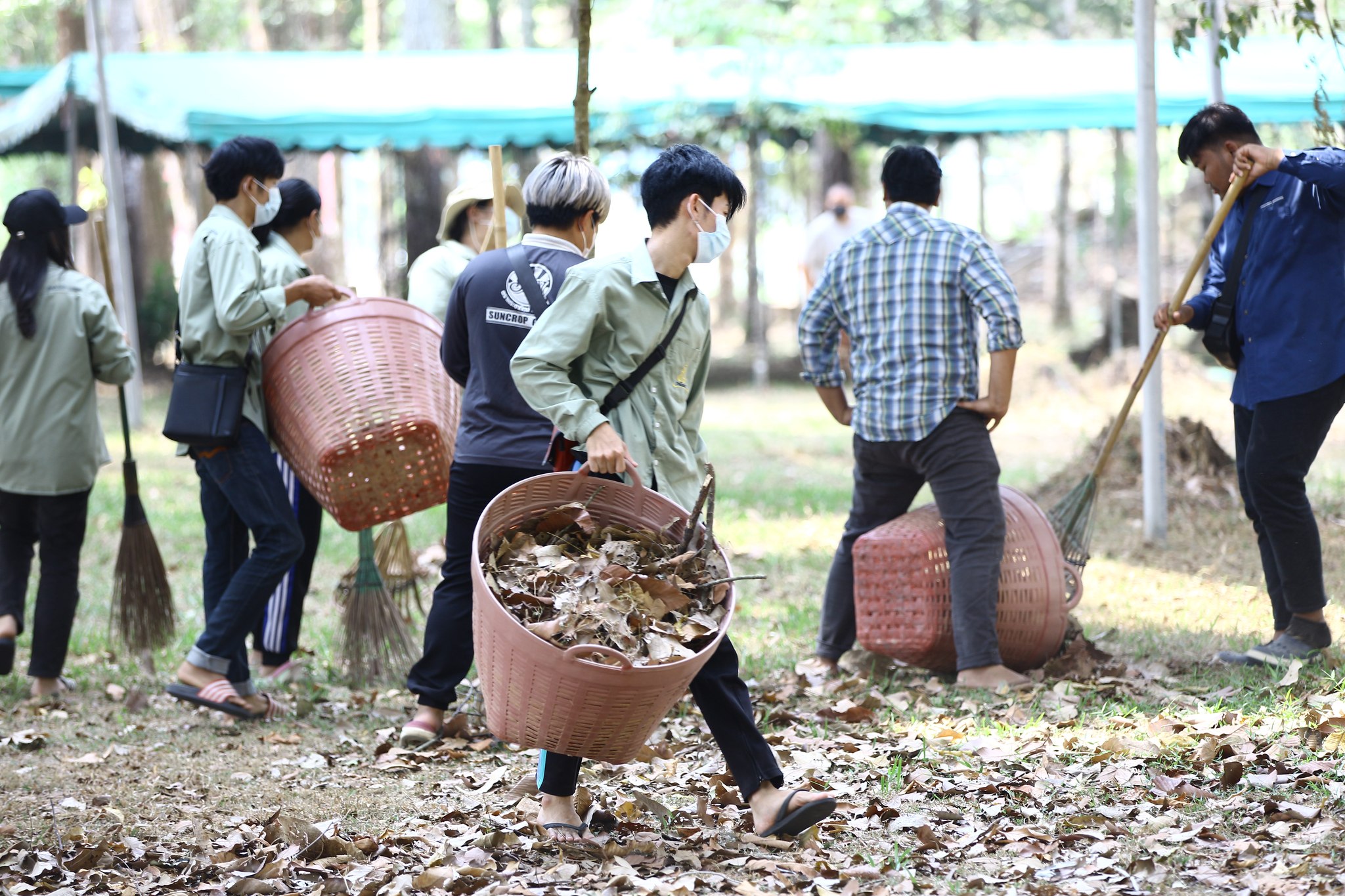 กิจกรรมจิตอาสาทำความสะอาดและจัดเตรียมสถานที่