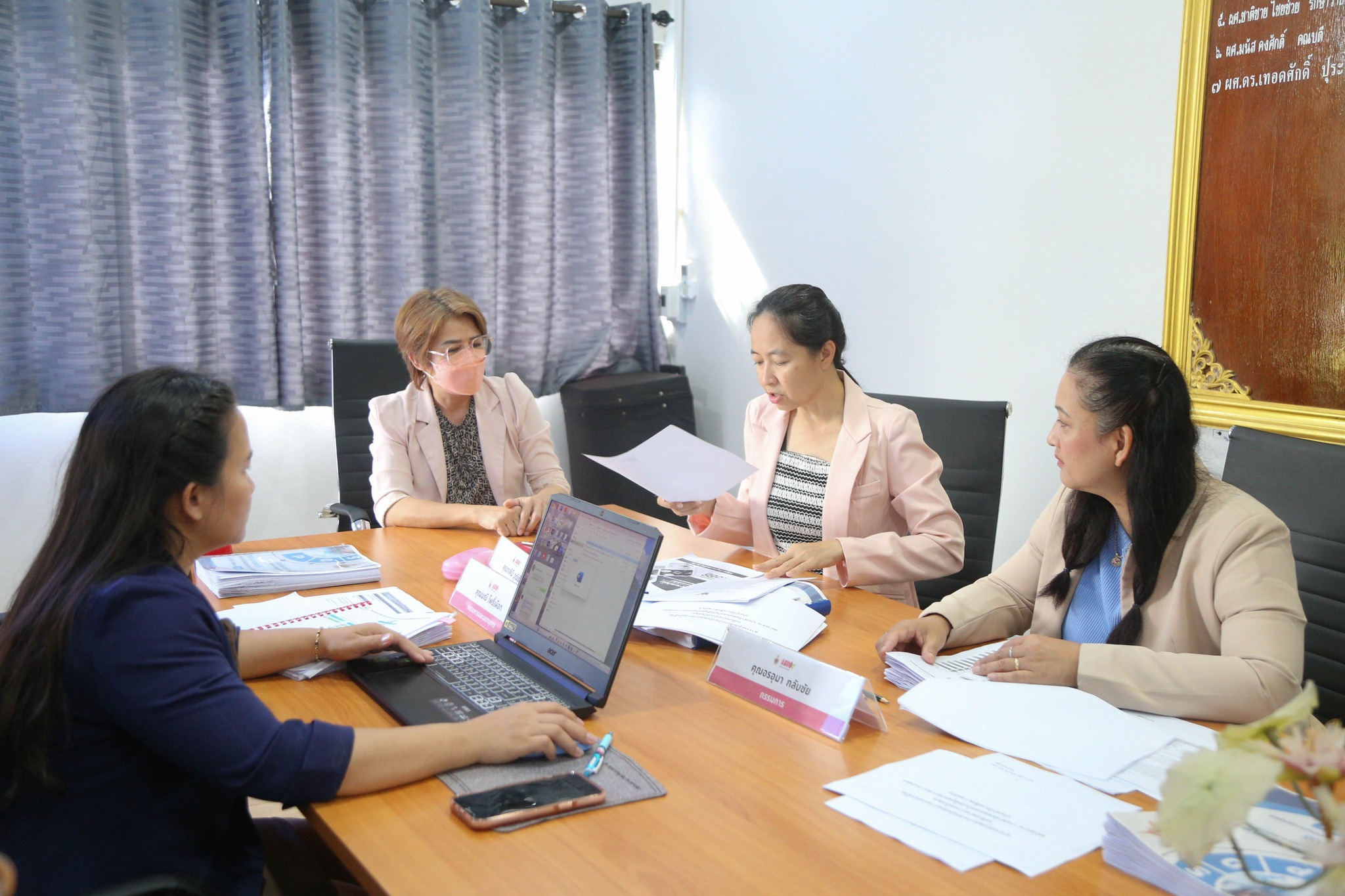 ภาพบรรยากาศการตรวจประเมินคุณภาพการศึกษาภายใน