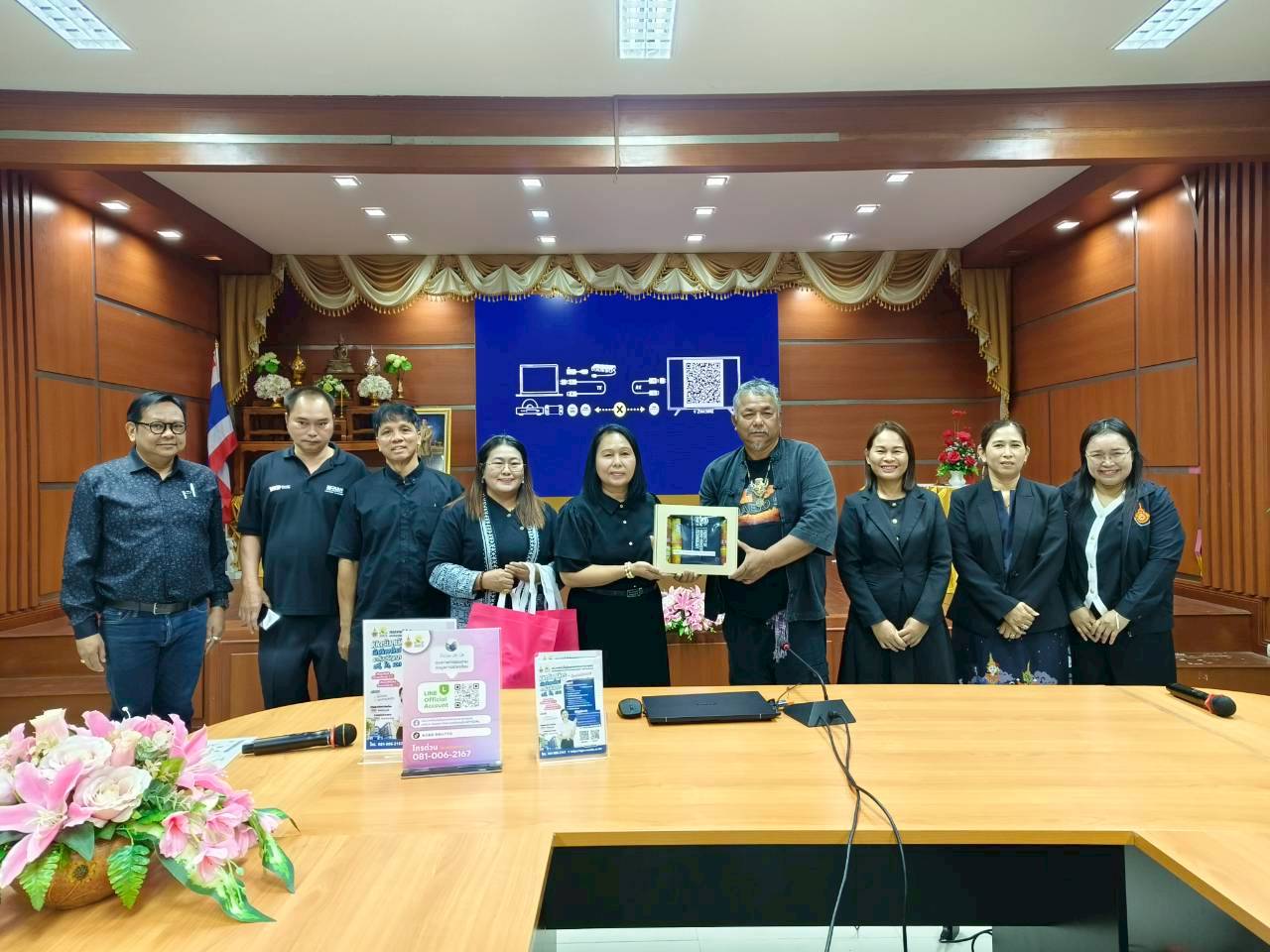 แนะแนวการศึกษาต่อและประชาสัมพันธ์หลักสูตรให้กับนักศึกษาวิทยาลัยเกษตรและเทคโนโลยีมหาสารคาม จังหวัดมหาสารคาม