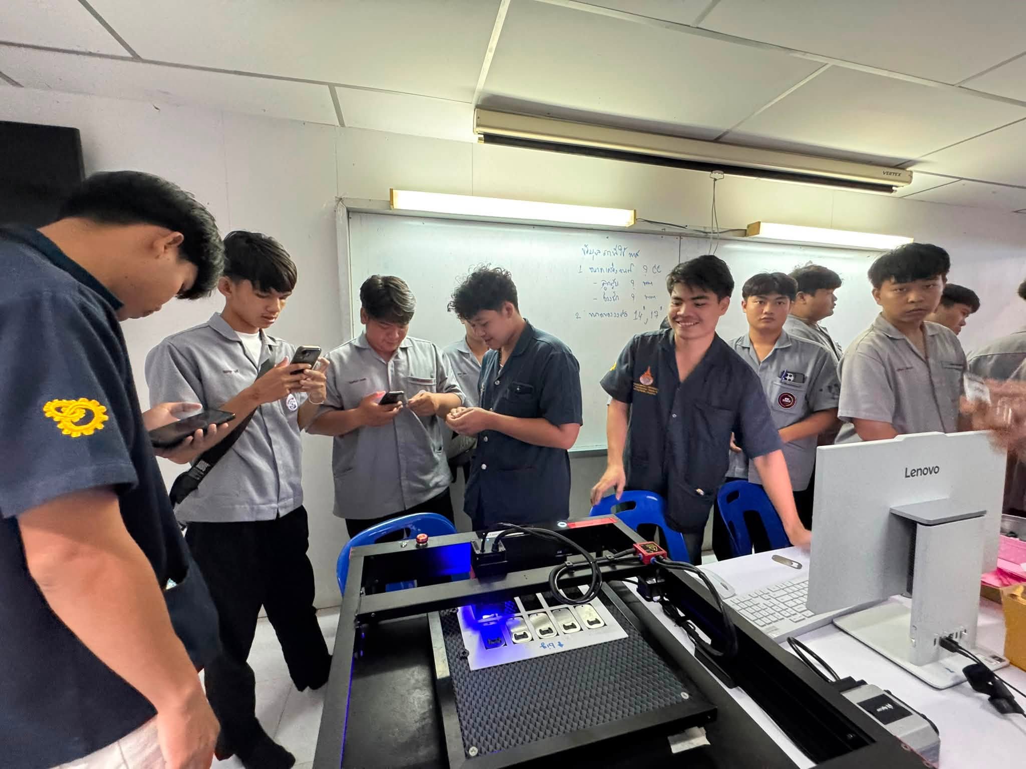 กิจกรรมบริการวิชาการและประชาสัมพันธ์หลักสูตร ในหัวข้อเรื่อง “งานเครื่องแกะสลักเลเซอร์ในงานอุตสาหกรรม”
